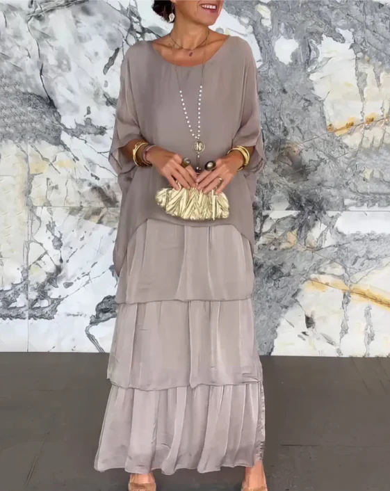 ELEGANTE ABITO MAXI FLUIDO
