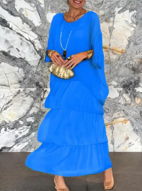 ELEGANTE ABITO MAXI FLUIDO